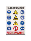 Cartel PVC de 1X0.70 Combinado 0244 [LOTE DE 4 Unidades] CV TOOLS