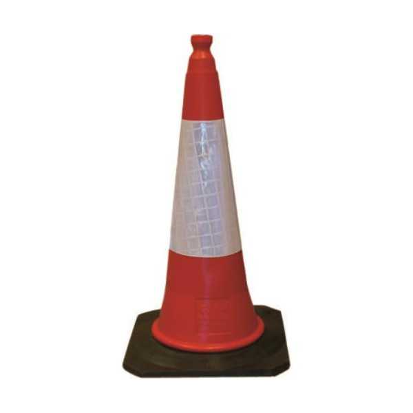 Cono Señalizacion Polietileno+caucho 75CM [LOTE DE 4 Unidades] CV TOOLS