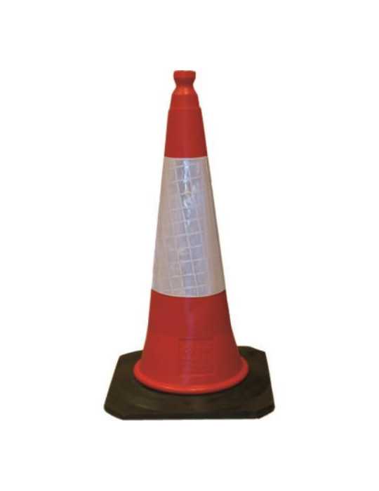 Cono Señalizacion Polietileno+caucho 75CM [LOTE DE 4 Unidades] CV TOOLS
