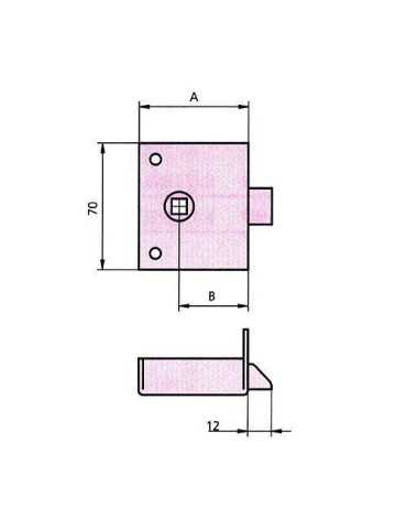 Picaporte Sobreponer 234/50/1 Hierro Esmaltado [LOTE DE 2 Unidades] CVL