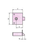 Picaporte Sobreponer 234/50/1 Hierro Esmaltado [LOTE DE 2 Unidades] CVL