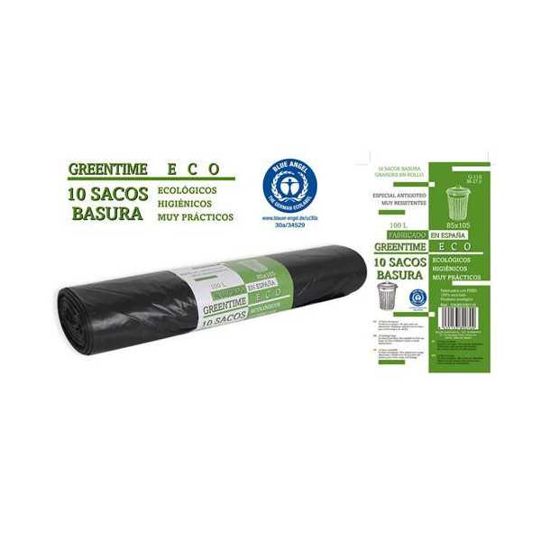 Rollo 10 Bolsas Basura 85X105 G-110 100L ECO [LOTE DE 14 Unidades] SOLER