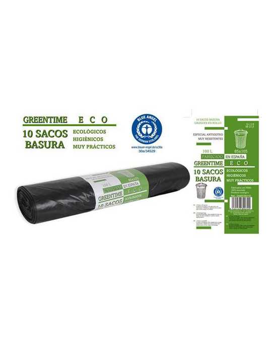 Rollo 10 Bolsas Basura 85X105 G-110 100L ECO [LOTE DE 14 Unidades] SOLER