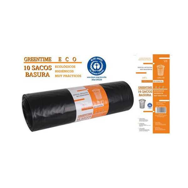 Rollo 10 Bolsas Basura 120X150 G-200 240L ECO [LOTE DE 4 Unidades] SOLER