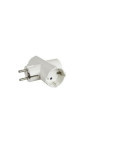Clavija Adaptador Triple 2P+T 16A 250V Blanca [LOTE DE 6 Unidades] SOLERA