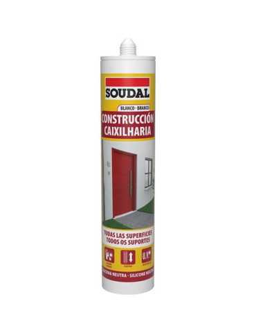 Silicona Construccion Neutra Blanco 290ML [LOTE DE 8 Unidades] SOUDAL