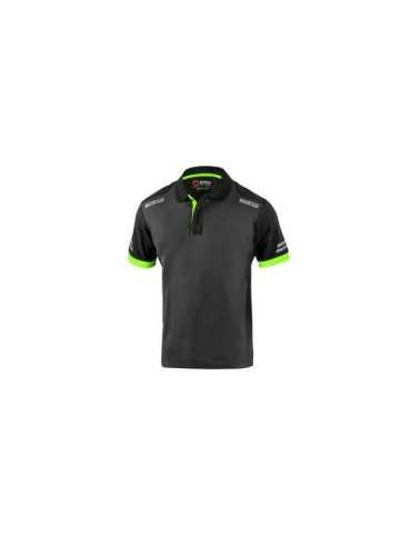 Polo Toledo Manga Corta Gris Verde Talla XS SPARCO