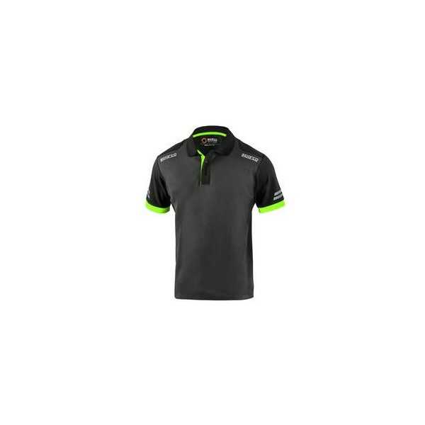 Polo Toledo Manga Corta Gris Verde Talla XS SPARCO