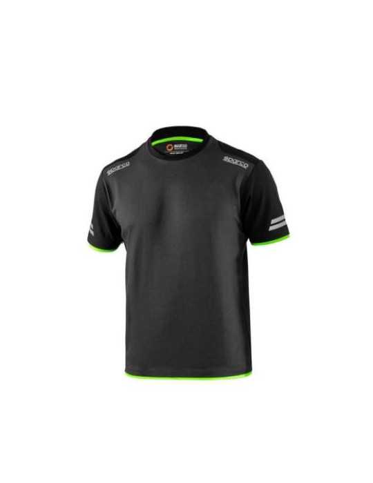 Camiseta Tucson Manga Corta Gris Verde Talla XS [LOTE DE 2 Unidades] SPARCO