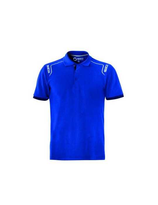 Polo Tech Stretch Blue 02407AZ2 Talla M [LOTE DE 2 Unidades] SPARCO