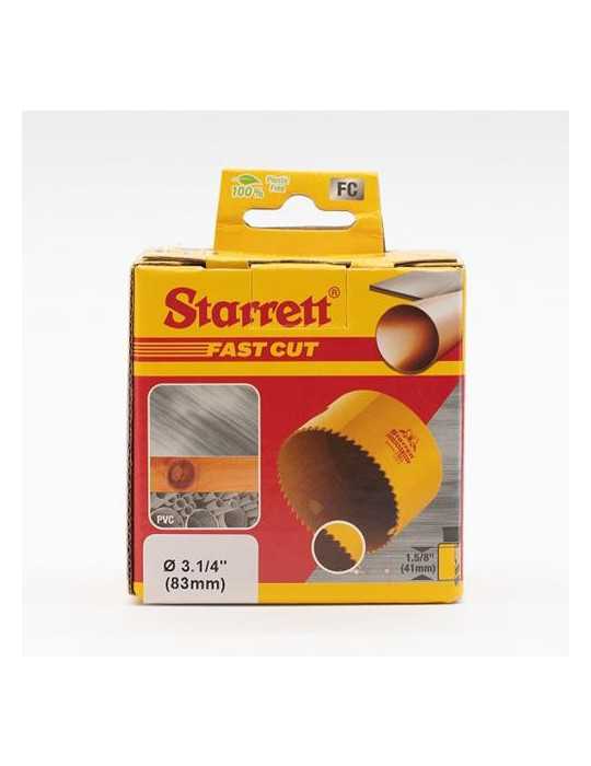 Corona Perforar Bimetal Fast Cut 83MM. DIAM [LOTE DE 2 Unidades] STARRET