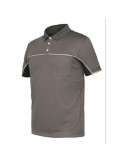 Polo Issa Extreme Manga Corta Gris Claro Talla M [LOTE DE 2 Unidades] STARTER