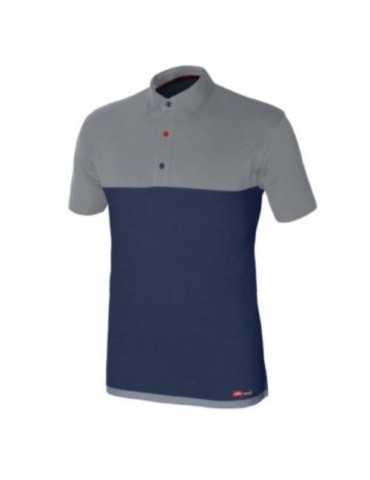 Polo Stretch Azul/Gris Manga Corta 8774 Talla L [LOTE DE 2 Unidades] STARTER