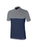 Polo Stretch Azul/Gris Manga Corta 8774 Talla L [LOTE DE 2 Unidades] STARTER