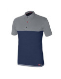 Polo Stretch Azul/Gris Manga Corta 8774 Talla XXL [LOTE DE 2 Unidades] STARTER