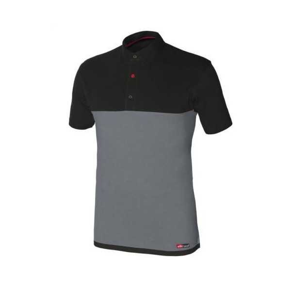 Polo Stretch Gris/Negro Manga Corta 8774 Talla L [LOTE DE 2 Unidades] STARTER
