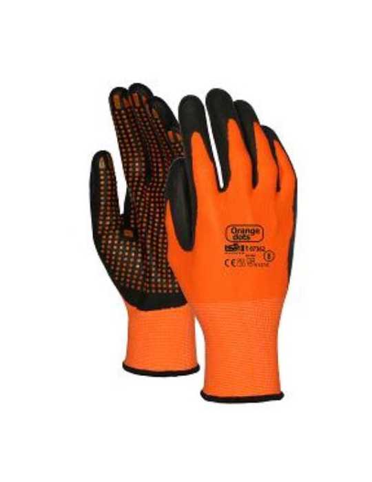 Guante Orange Dots Catch 7362 Talla 8 [LOTE DE 6 Unidades] STARTER