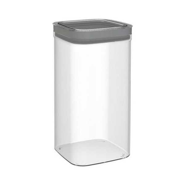 Bote Cocina DRY Cube 2,3L Gris/Transparente 245641 [LOTE DE 4 Unidades] CURVER