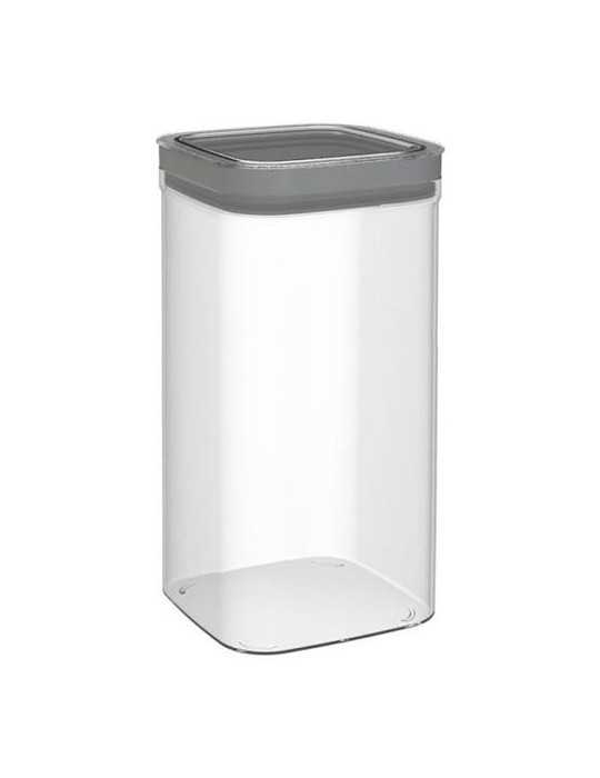 Bote Cocina DRY Cube 2,3L Gris/Transparente 245641 [LOTE DE 4 Unidades] CURVER