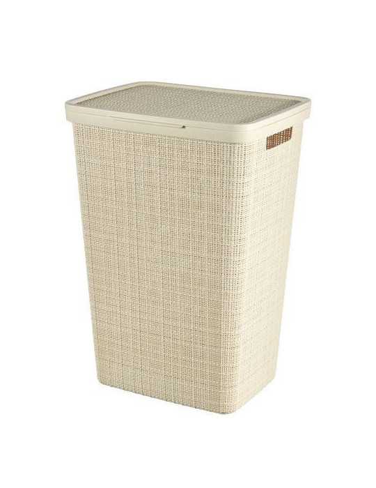 Pongotodo Hamper Jute 58L Blanco Roto 245976 [LOTE DE 2 Unidades] CURVER