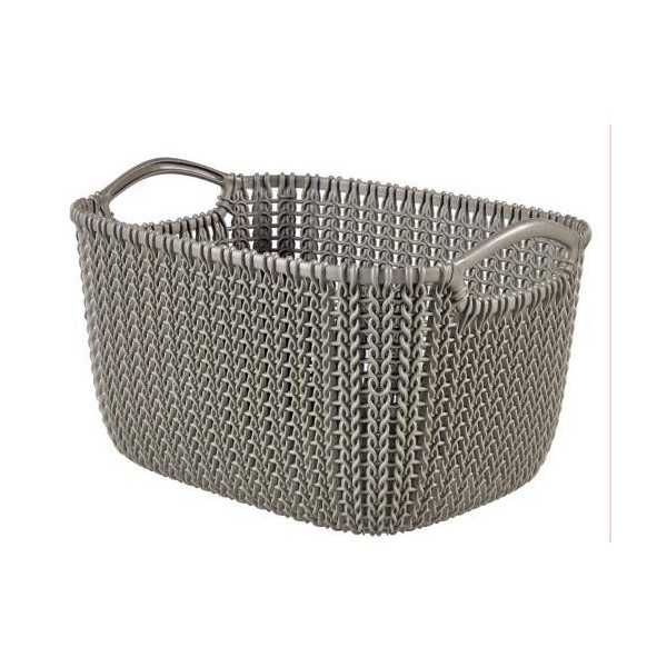 Cesto Rectangular 19 L Marrón 230001 [LOTE DE 4 Unidades] CURVER