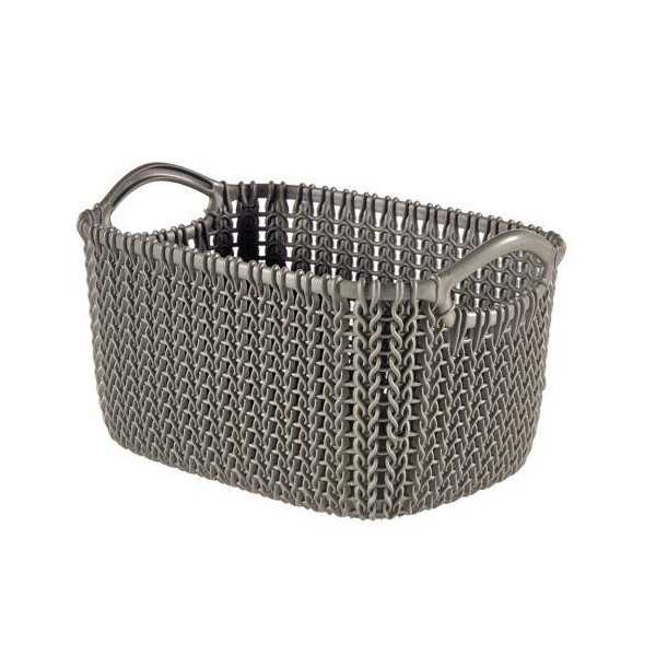 Cesto Rectangular 8 L Marrón 230011 [LOTE DE 6 Unidades] CURVER