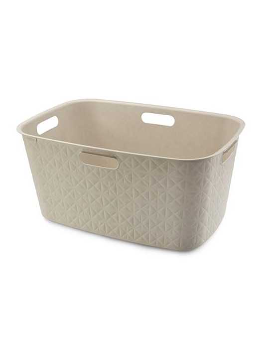 Cesta Softex L Basket 45L Blanco Tiza 258701 [LOTE DE 2 Unidades] CURVER