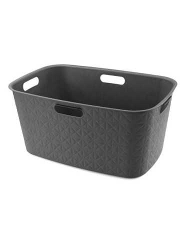 Cesta Softex L Basket 45L Gris Oscuro 258705 [LOTE DE 2 Unidades] CURVER