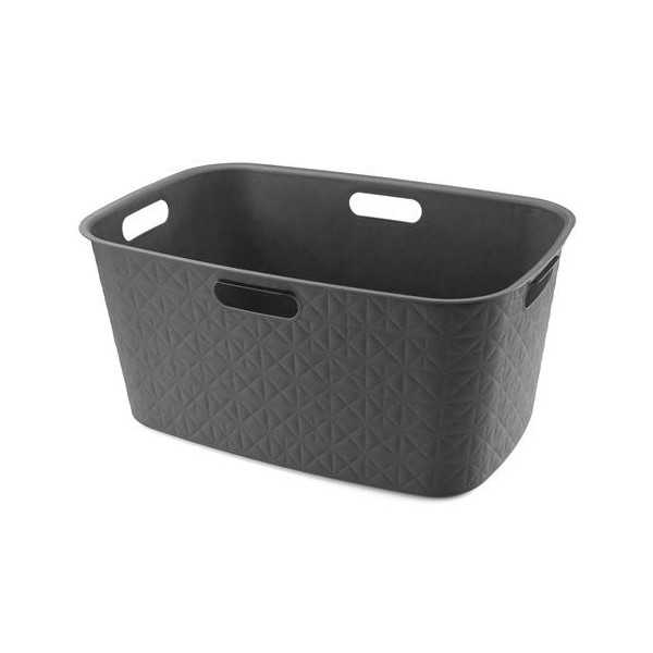 Cesta Softex L Basket 45L Gris Oscuro 258705 [LOTE DE 2 Unidades] CURVER