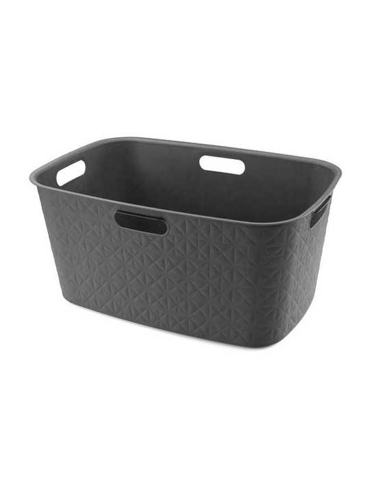 Cesta Softex L Basket 45L Gris Oscuro 258705 [LOTE DE 2 Unidades] CURVER