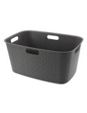 Cesta Softex L Basket 45L Gris Oscuro 258705 [LOTE DE 2 Unidades] CURVER
