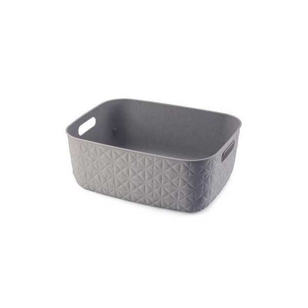 Cesta Softex M 12,5L Gris Oscuro 258714 [LOTE DE 6 Unidades] CURVER