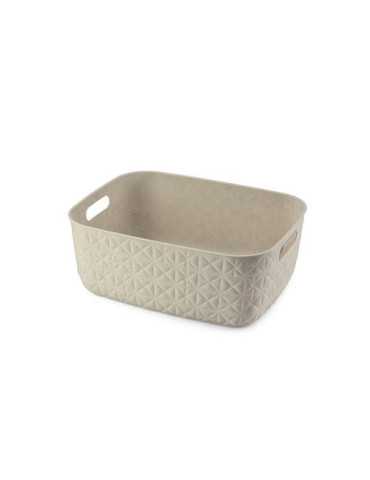 Cesta Softex M 12,5L Blanco Tiza 258717 [LOTE DE 6 Unidades] CURVER