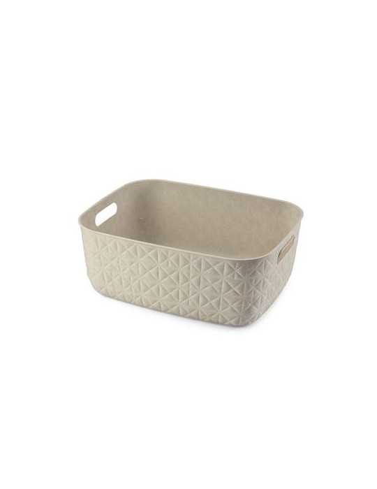 Cesta Softex M 12,5L Blanco Tiza 258717 [LOTE DE 6 Unidades] CURVER