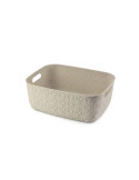 Cesta Softex M 12,5L Blanco Tiza 258717 [LOTE DE 6 Unidades] CURVER