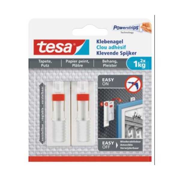 Clavo Adhesivo Ajustable 1 kg Pared Pintada 77774 [LOTE DE 6 Unidades] SMART MOUNTING