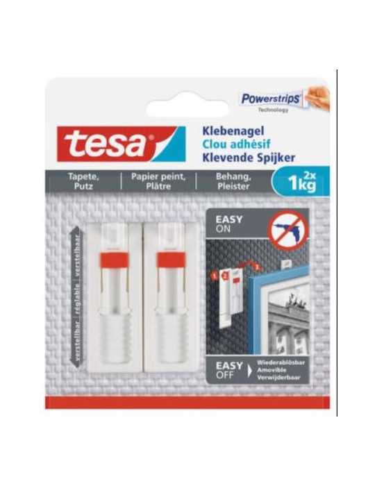 Clavo Adhesivo Ajustable 1 kg Pared Pintada 77774 [LOTE DE 6 Unidades] SMART MOUNTING