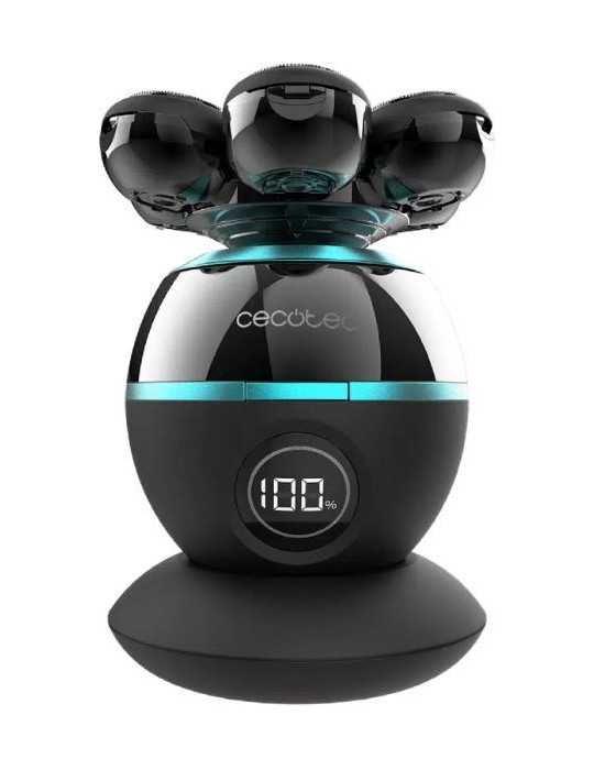 Afeitadora Cabeza 04443 + Base de Carga Inalámbrica Precisioncare Skull Shaver CECOTEC