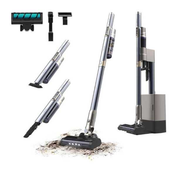 Aspirador Escoba 101702 + Base Autovaciado Scoba 2100 Station CECOTEC