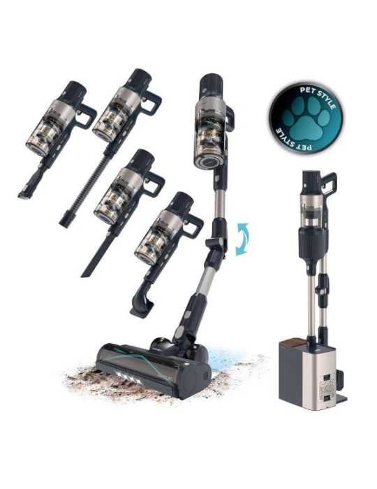 Aspirador Escoba 102267 + Base Autovaciado Hurricane Station Flex CECOTEC