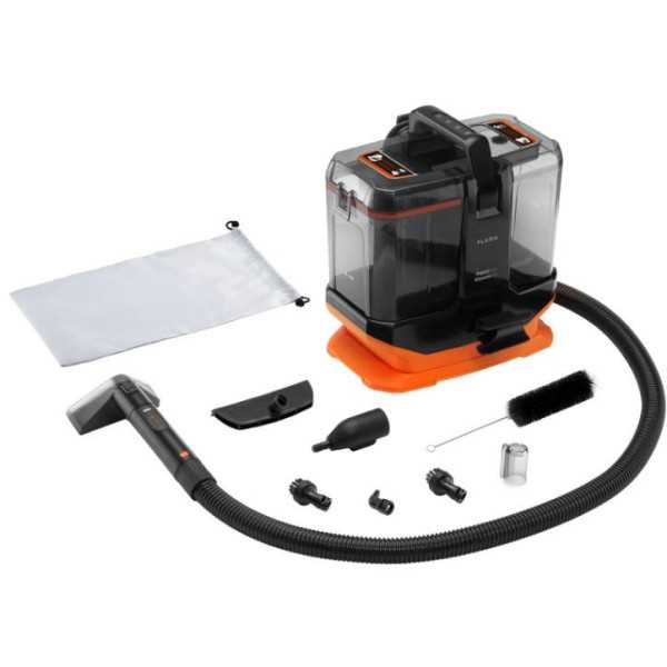 Aspirador Tapicería 1696FL 1800W Negro/Naranja FLAMA