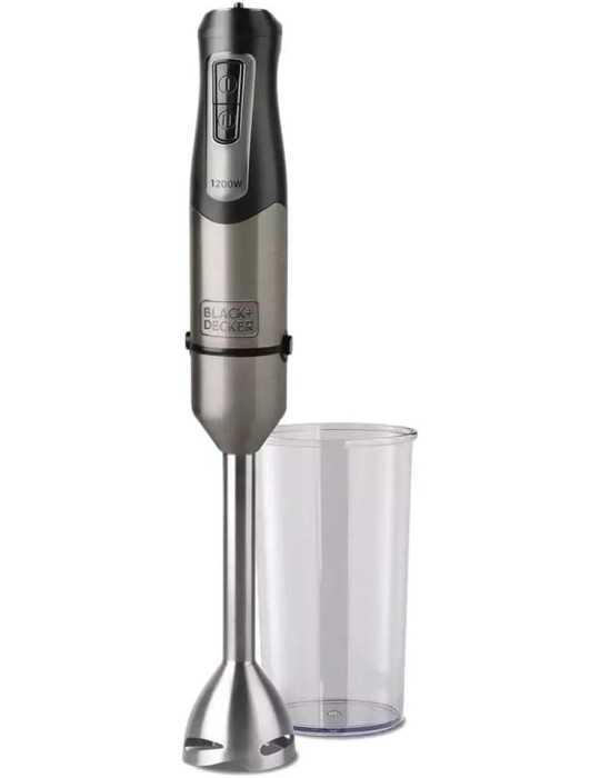 Batidora BXHB1200E Inox/Negro BLACK+DECKER