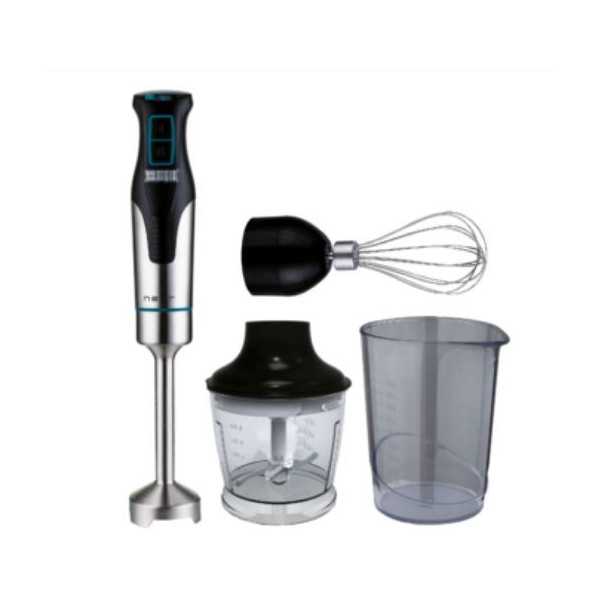 Batidora NVR8360BA 1200W Set + Accesorios Inox NEVIR