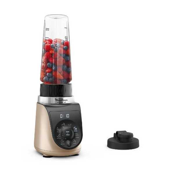 Batidora Vaso Portátil LM190AF0 1000W 0,7L Blend UP Crema MOULINEX