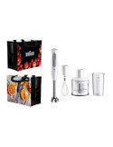 Batidora MQ50236MWH 1000W + Accesorios + Bolsa Blanco BRAUN