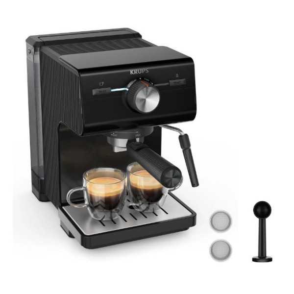 Cafetera Express XP381810 15 Bares Authentic Negro KRUPS