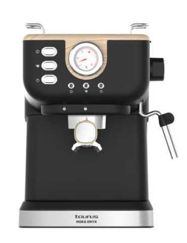 Cafetera Express Moka Onyx 20 Bar Negro Madera TAURUS
