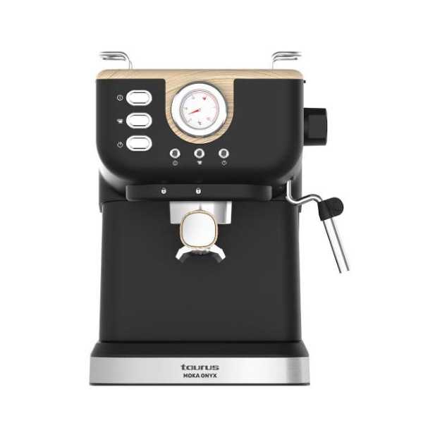 Cafetera Express Moka Onyx 20 Bar Negro Madera TAURUS