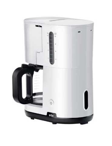 Cafetera Filtro KF1100WH 10-15TZ 1000W Blanca BRAUN