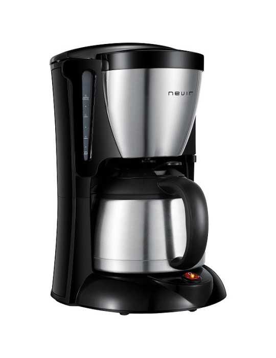 Cafetera Filtro NVR1133TCM 12 Tazas Negro Inox NEVIR